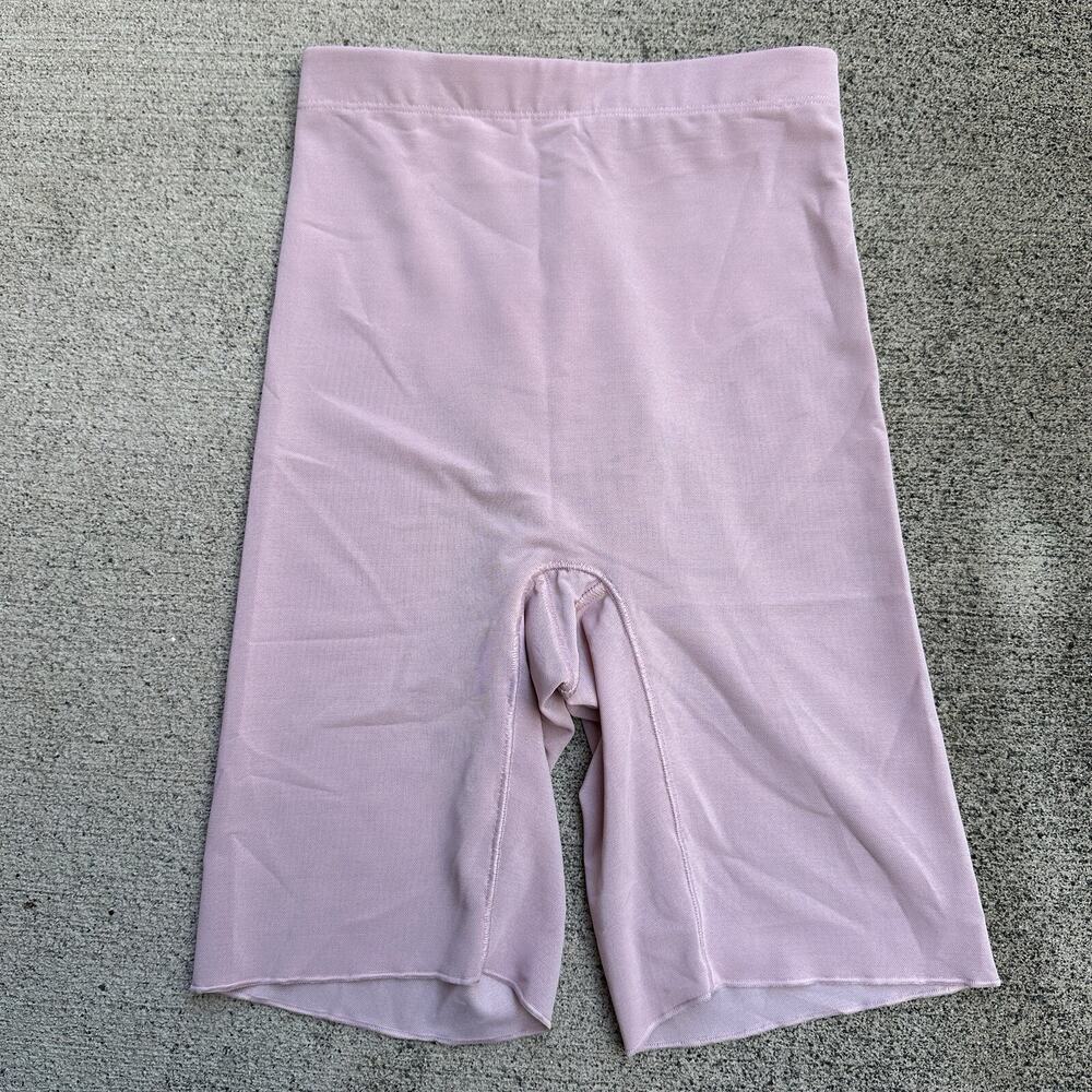 Yitty Shapewear Shorts Womens XS Pink Seamless High Waist Smoothing Slimming